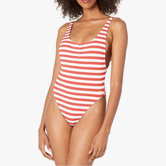 ROXY Quiksilver Hello July Stripe one-piece swimsuit bodysuit-Retro - Picture 4 of 11